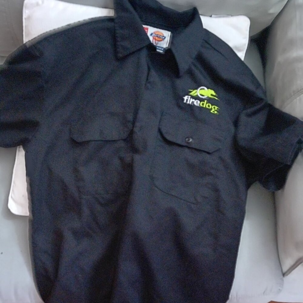 Circut City Firedog Uniform Shirt, Dickies Medium Black